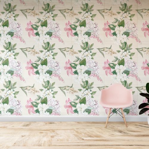 Mural Flores Pastel