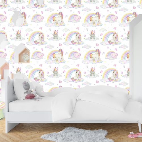 Mural Unicornio Arcoiris