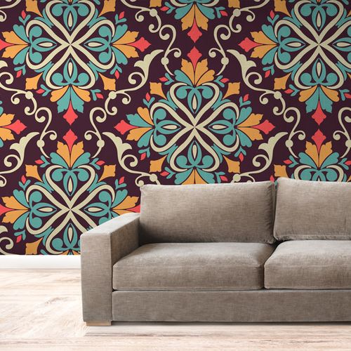 Mural Fondo Bordo Con Fileteado