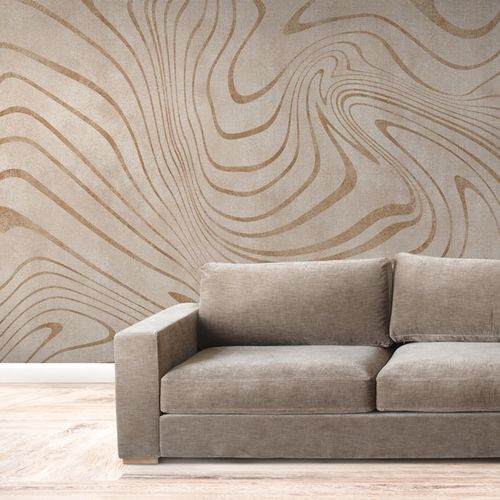 Mural Textura Onda Marron