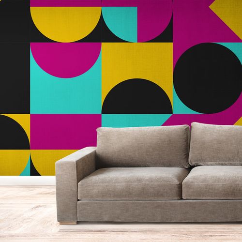 Mural Geomtrico Retro