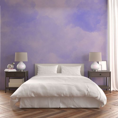 Mural Acuarelas Violetas