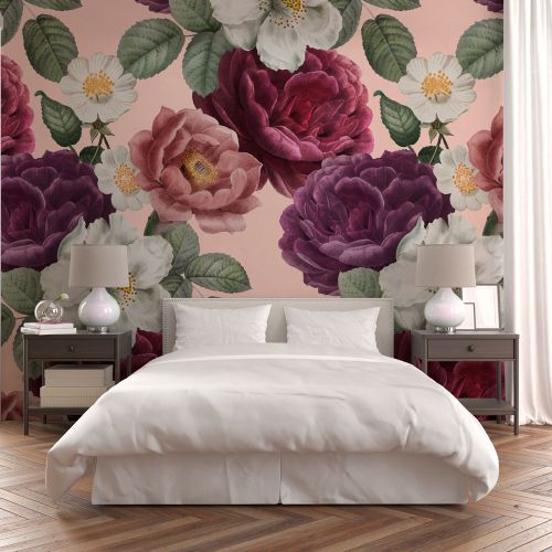 Mural Flores Realista