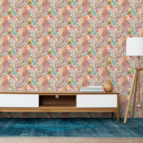 Mural Hojas Marinas Multicolor