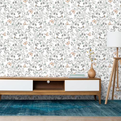 Mural Mariposa Naranja