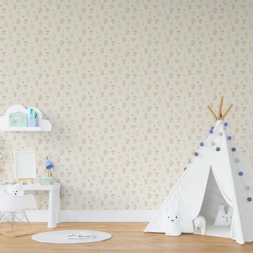 Mural Globo Y Aves Piel