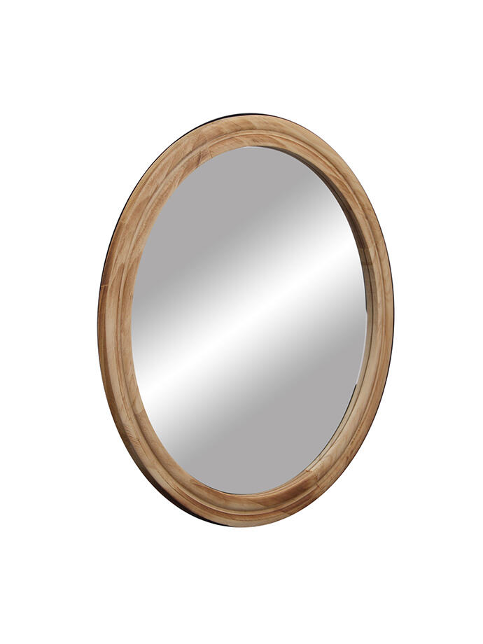 Espejo Circular de Madera