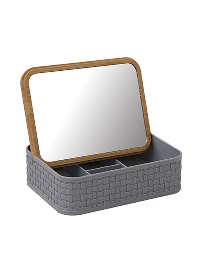 Organizador Make Up Rectangular con Espejo