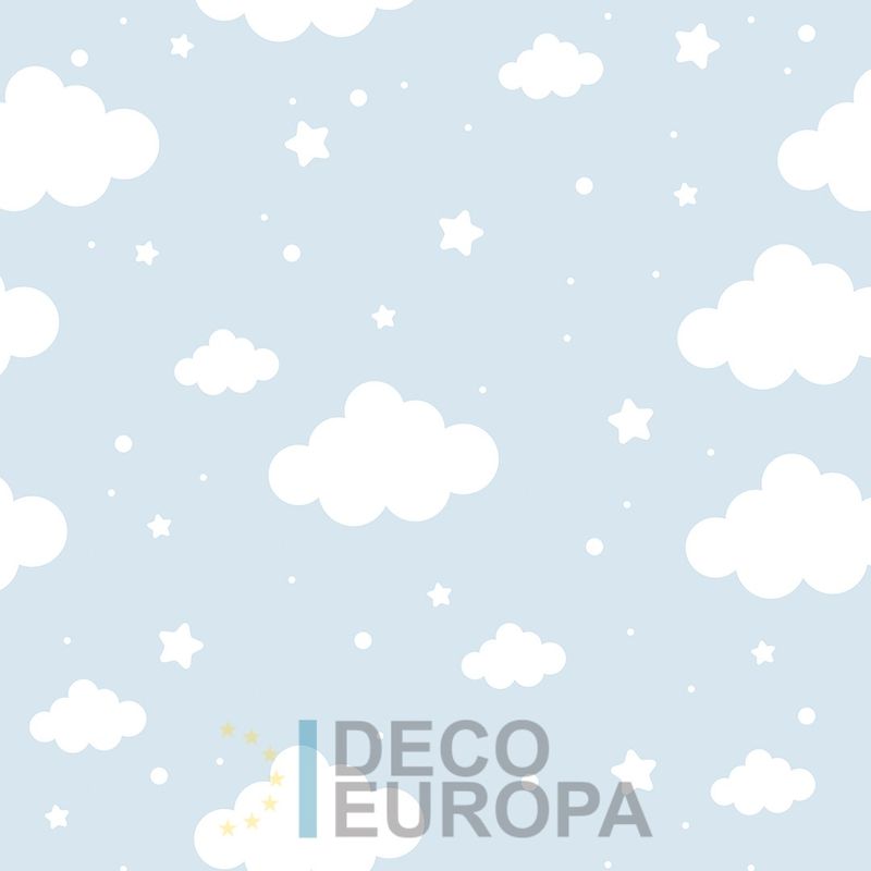 Mural Color Celeste Bebe - PDNBA1045-G