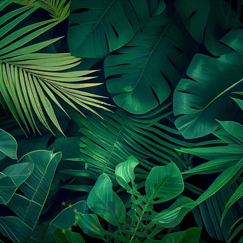 Mural Hojas Verdes y Tropicales - PDF53