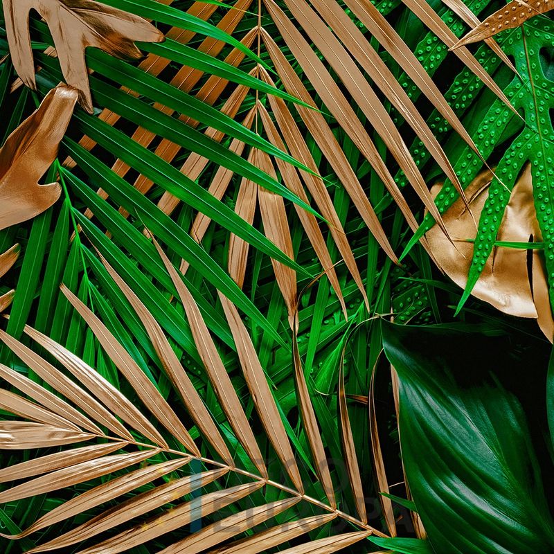 Mural Hojas Verdes y Tropicales - PDF77