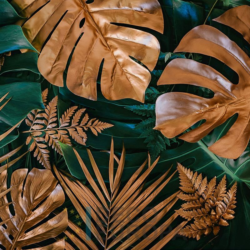 Mural Hojas Verdes y Tropicales - PDF80