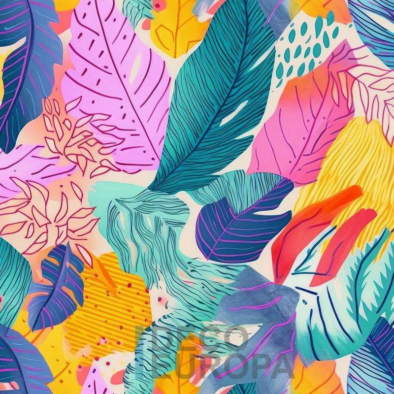 Mural Hojas Verdes y Tropicales - PDF95