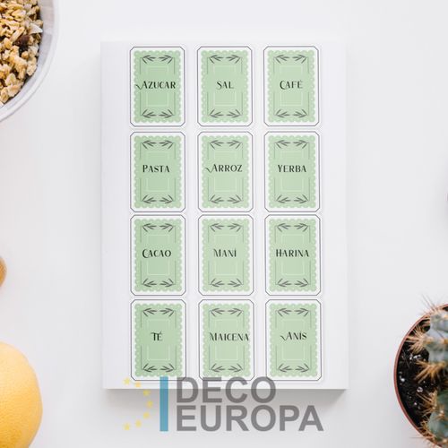 [1442] Etiquetas para Frasco Rectangulo Detalles Curvas