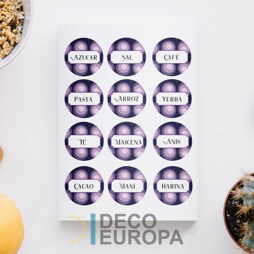 [1428] Etiquetas para Frasco Violeta Lunar