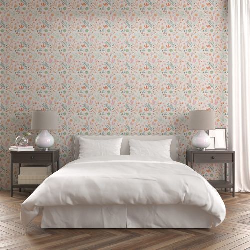 [1007] Mural Patron Floral Moderno