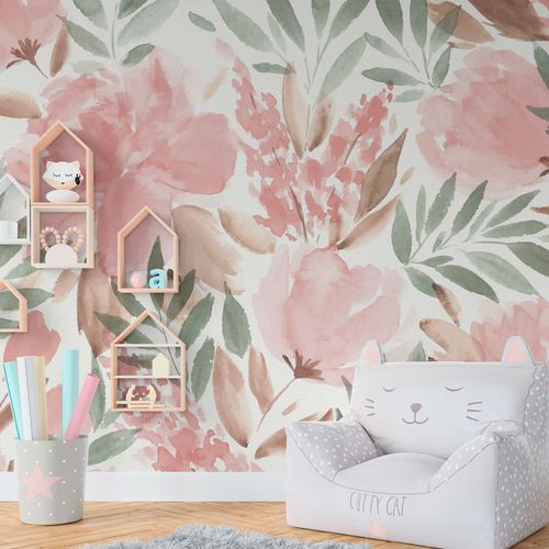 [1127] Mural Rosal Acuarela