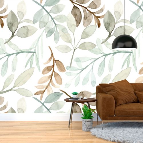 [1135] Mural Hojas Otoñal