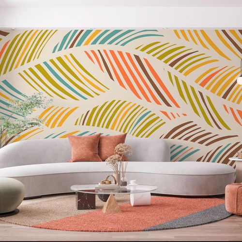 [1152] Mural Hojas Varios Colores