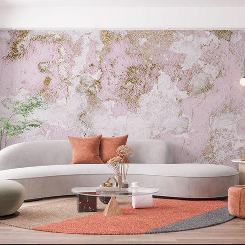 [1166] Mural Pared Desgastada Rosa