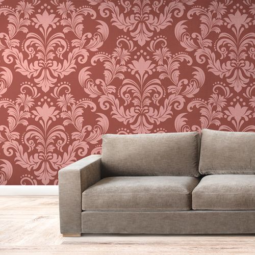 [1195] Mural Barroco Rosado