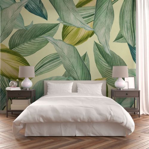 [1241] Mural Hojas Tropicales