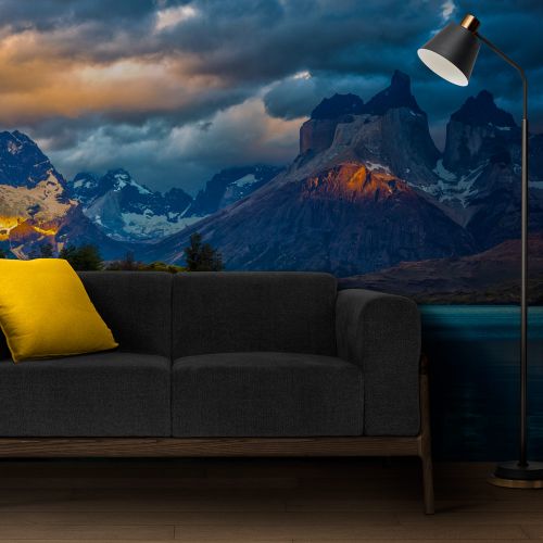 [1397] Mural Patagonia Lago Azul