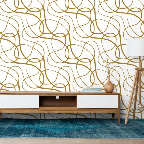 [1633] Mural Garabato Dorado