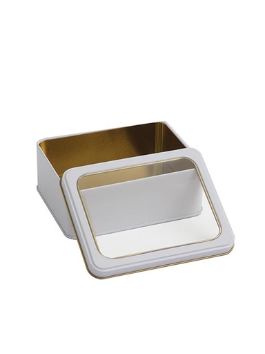 Lata Organizadora Rectangular con Tapa Transparente