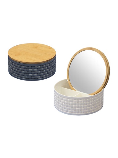 Organizador Make Up Circular con Espejo