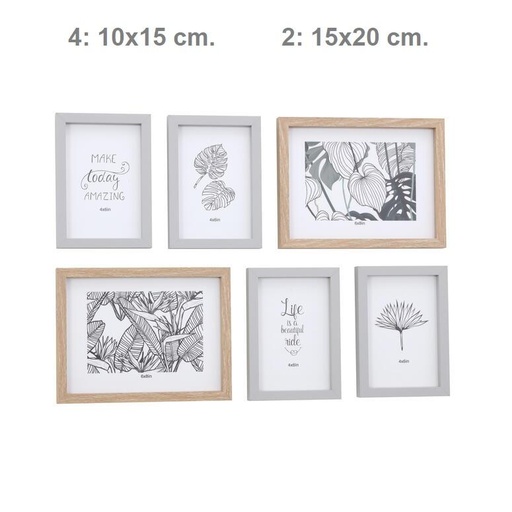 [PFM3001] Set de 6 Portarretratos en Diversas Medidas